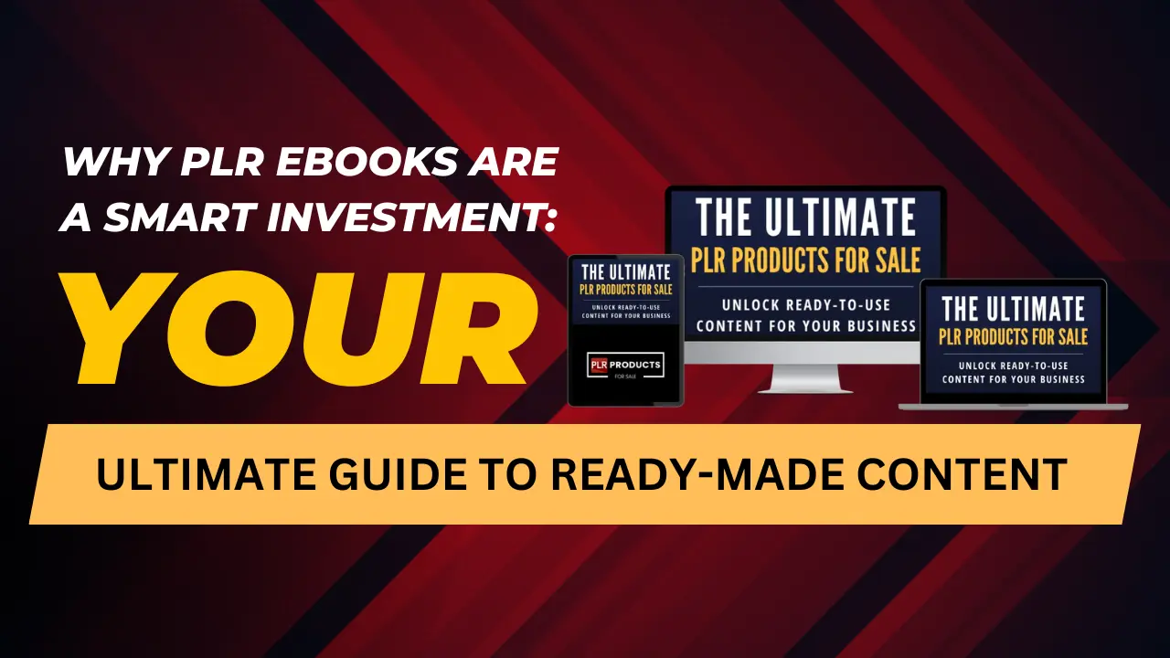 A guide on why PLR eBooks are a smart investment with comparison charts for benefits, strategies, and content creation tips