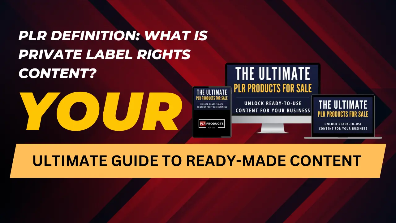 Definition of PLR, explaining Private Label Rights and their uses