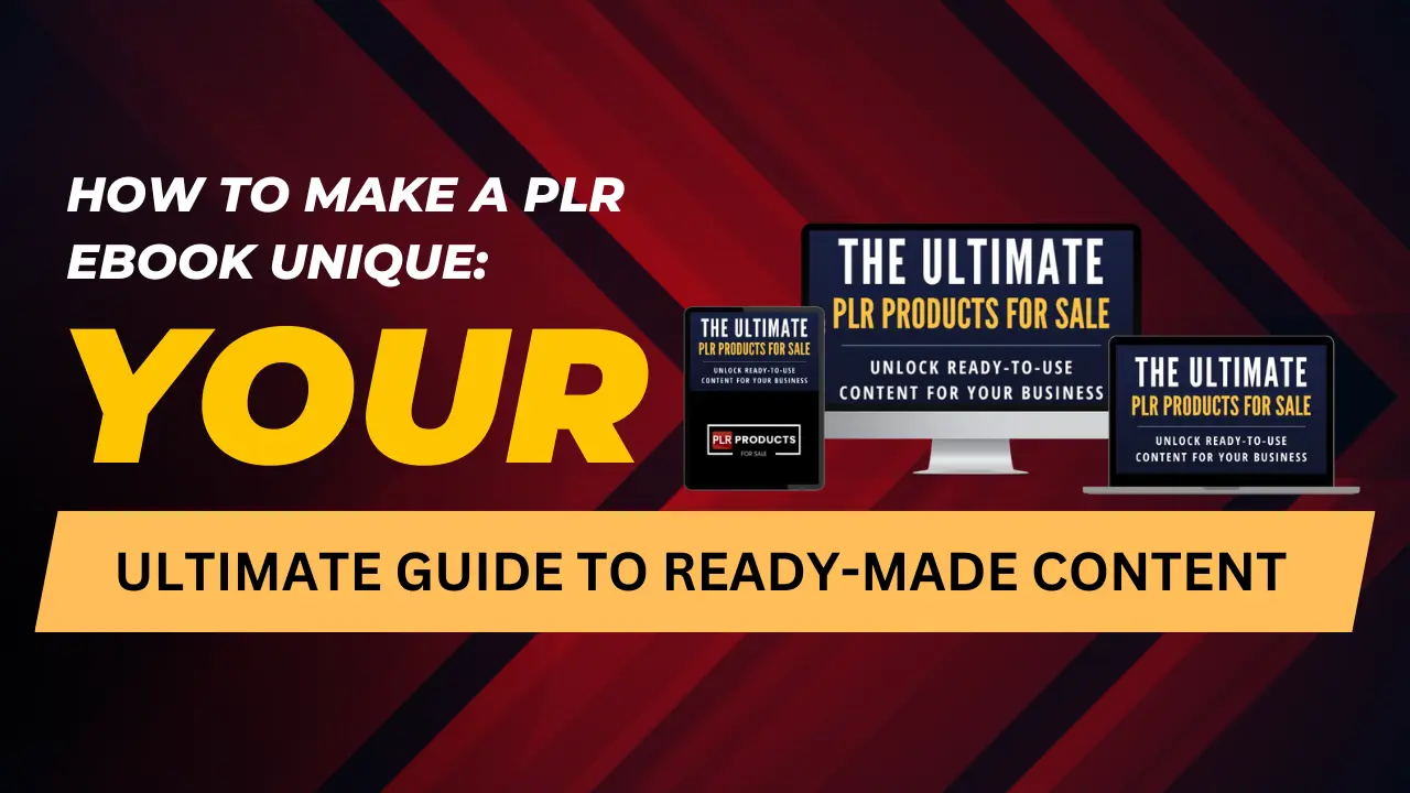 Guide on making a PLR eBook unique with customization tips