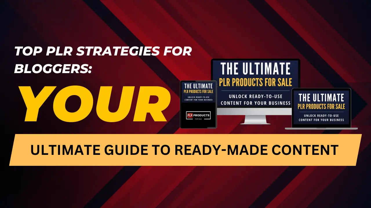 Guide to PLR strategies for bloggers, featuring comparison charts for effective content creation and engagement