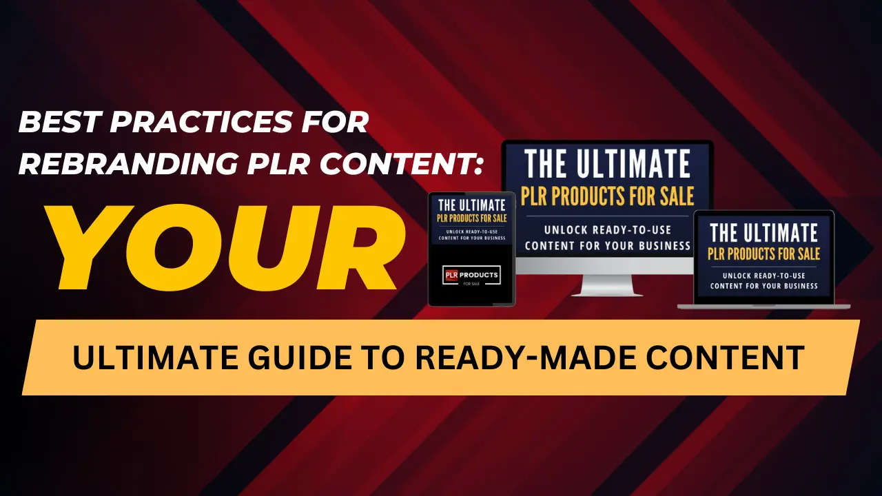 Guide to best practices for rebranding PLR content