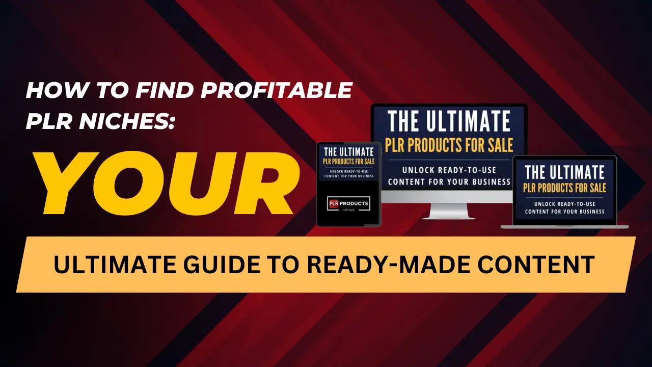 Guide to finding profitable PLR niches, including comparison charts and strategies for niche selection and research