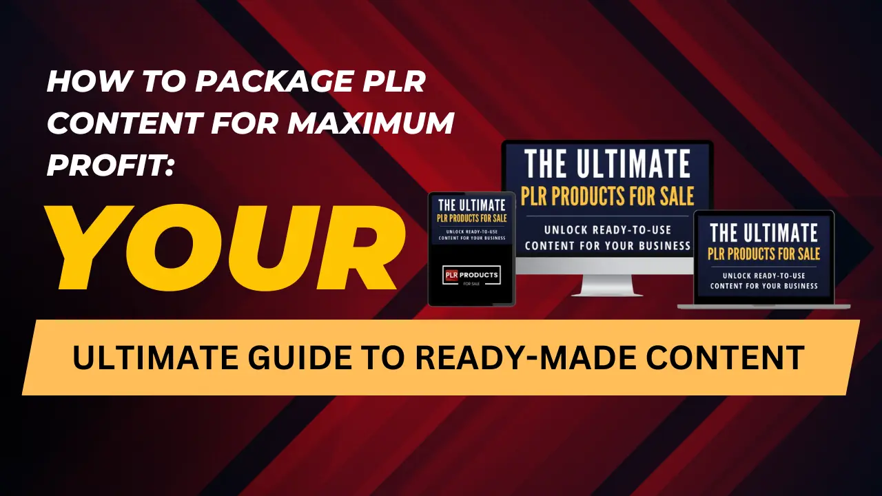 How to Package PLR Content for Maximum Profit