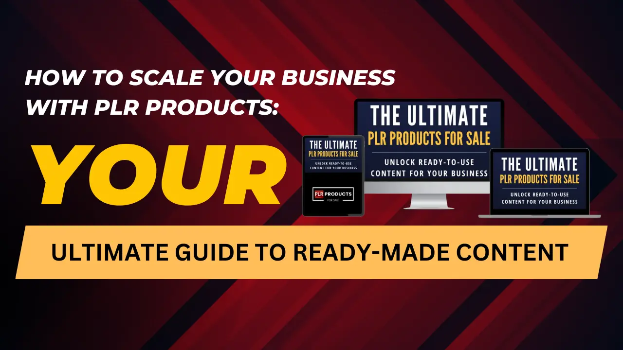 Guide to scaling your business with PLR products, featuring comparison charts and strategies for effective use of PLR for growth