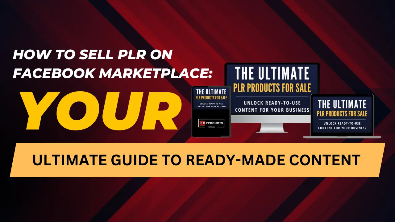 Guide to selling PLR on Facebook Marketplace with comparison charts and strategies for optimizing sales