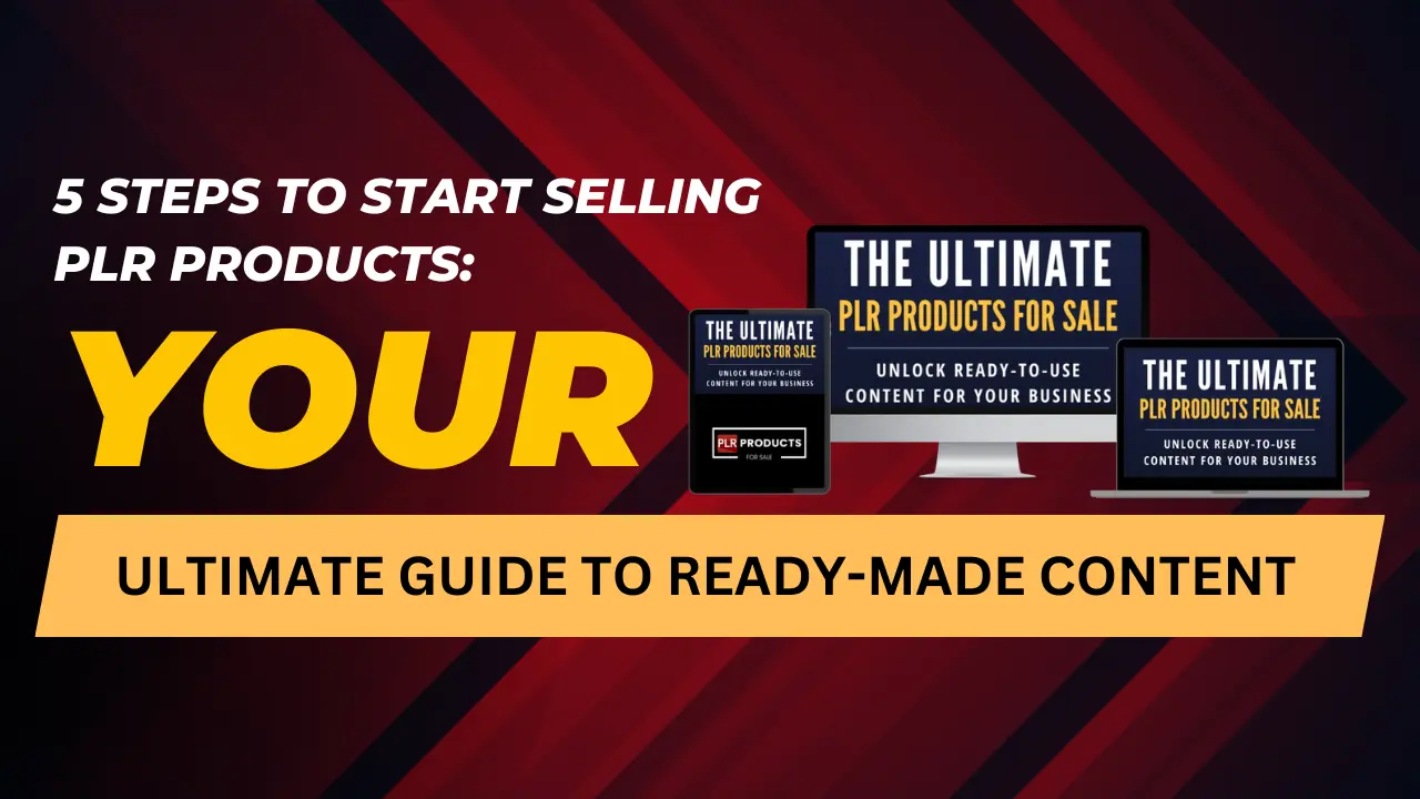 Guide to starting a business selling PLR products