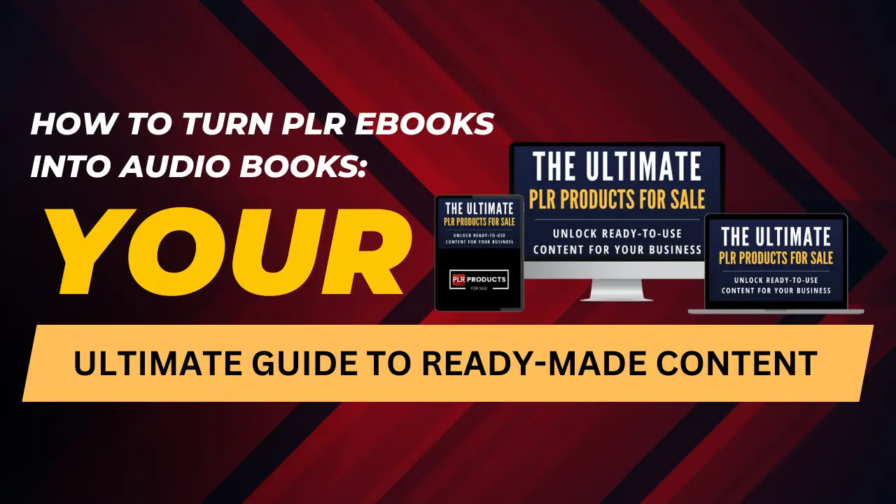 Step-by-step guide on turning PLR eBooks into audio books with customization tips